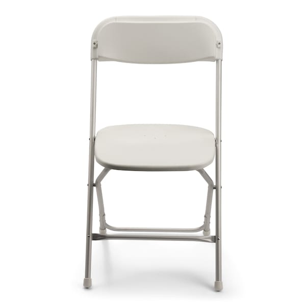 TitanPRO™ Aluminum Plastic Folding Chair, White